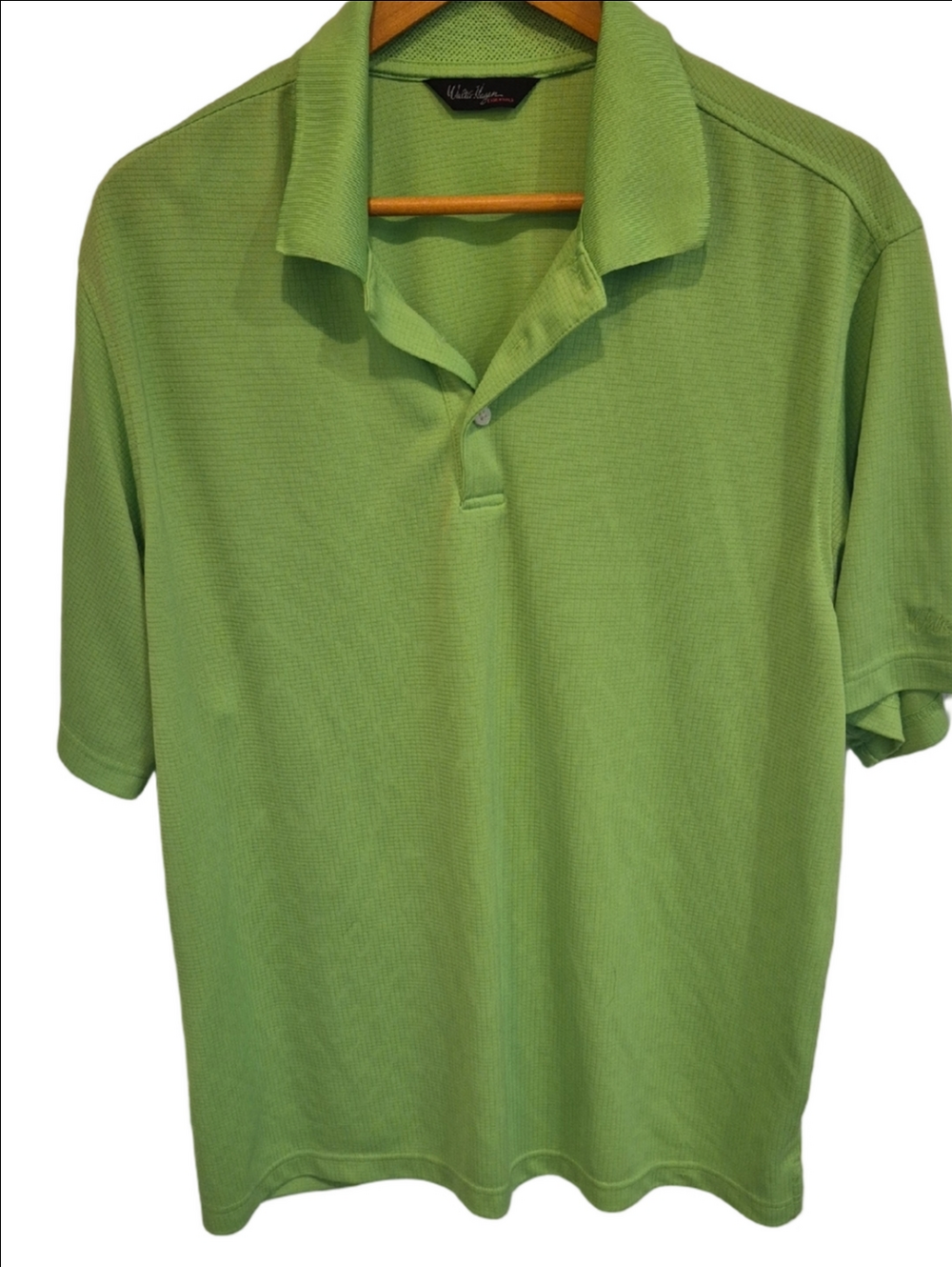 Walter Hagen Men's Lime Green Polo Golf Shirt